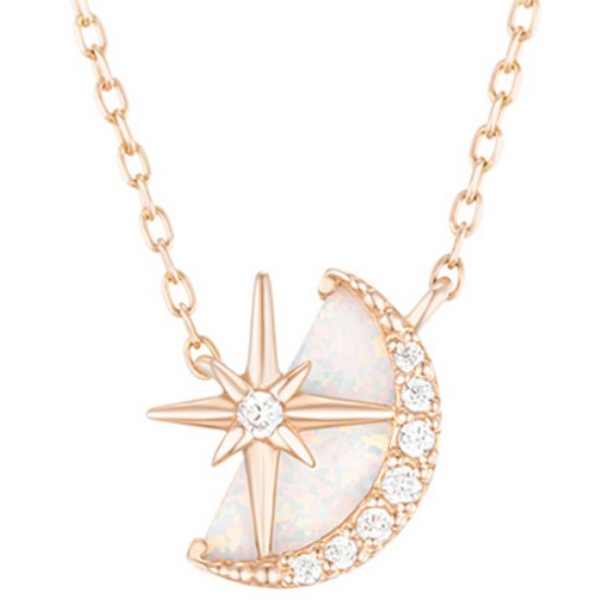 미니골드 14K 디스커버 아틀란티스 디스커버 화이트 목걸이 NLKS4154