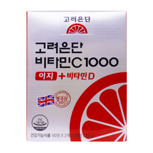 고려은단 비타민C1000 이지 + 비타민D 120정 (3개)