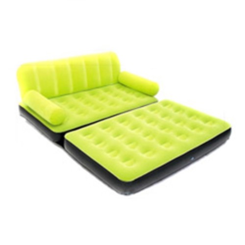 베스트웨이 벨벳 더블 소파 (그린)