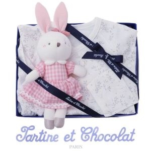 보령메디앙스 쇼콜라 임신출산백일조카 U에트왈배냇가운+제이니딸랑이인형 2종세트..35396342