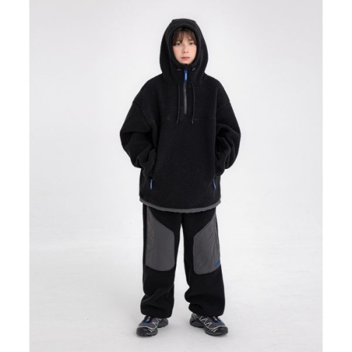 리틀뎁 LITTLE D이피티 EPT 후드 콤비 플리스 셋업 Black VDHCE04C 144652_이미지