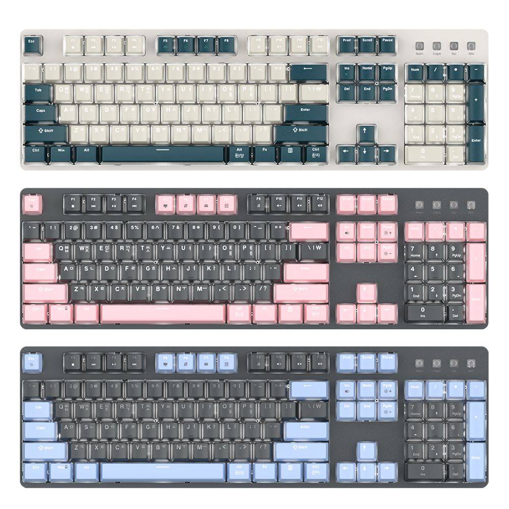 마이크로닉스 WIZMAX W101P V2 4세대 광축 완전방수 PBT (스카이 블루)