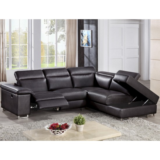 이즈가구 플로리다 다크초코 리클라이너 4인용