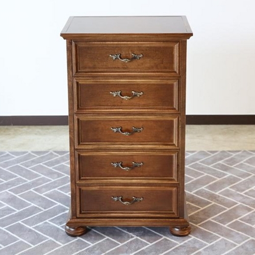 로이퍼니처랩 메이플 원목 엔틱 5단 서랍장 500_이미지