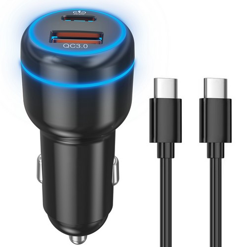 쿠팡 홈플래닛 PD3.0 48W 2포트 차량용 시거잭 고속 충전기 FP6601Q-4 + 케이블이미지입니다. 누르면 해당 게시물로 새창이동합니다.