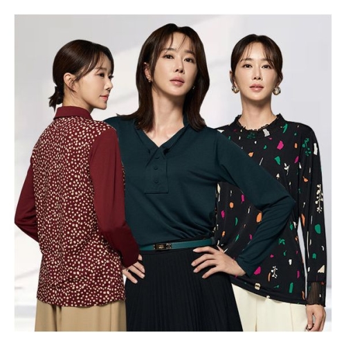 블라우스 3종 셔츠 빅사이즈 브이넥 중년여성 마담 60대 50대 40대 선물1073354