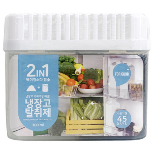 [불명] 퍼굿 2in1 베이킹소다 참숯 냉장고탈취제 300ml