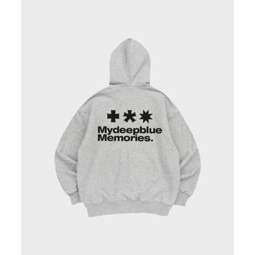 마이딥블루메모리즈 zp MM 심볼 로고 2웨이 집업 그레이 1937902_이미지