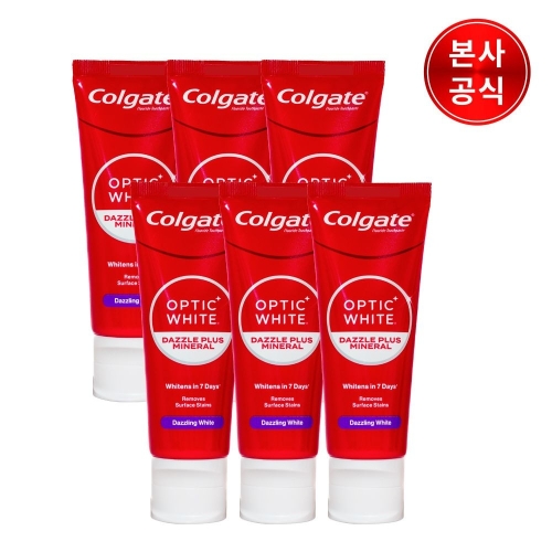 콜게이트 옵틱화이트 다즐링 민트 치약 100g (6개)