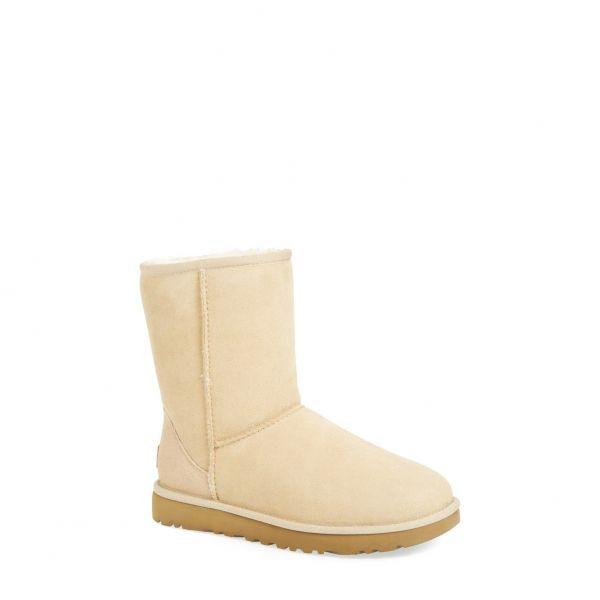 우먼 클래식 2 제뉴인 시어링 라인드 숏 부츠 샌드 11197767