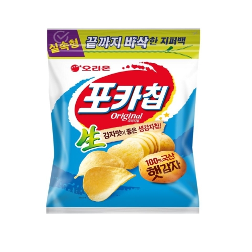 오리온 포카칩 오리지널 지퍼백 266G_이미지