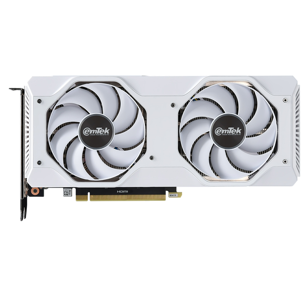 이엠텍 지포스 RTX 4070 SUPER MIRACLE WHITE D6X 12GB_이미지