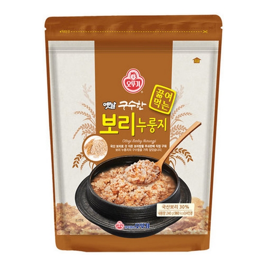 옛날 구수한 끓여먹는 보리 누룽지 240g