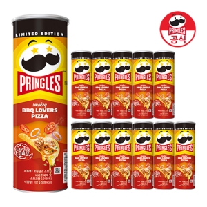 켈로그 프링글스 스모키 바비큐 피자맛 102g 12개