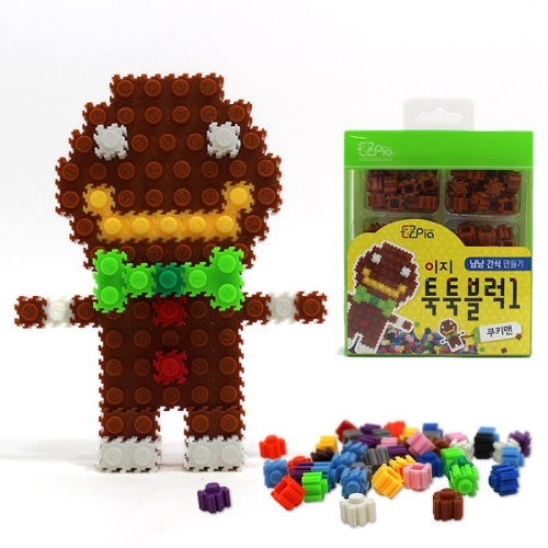 미니블럭 만들기 툭툭블럭 쿠키맨