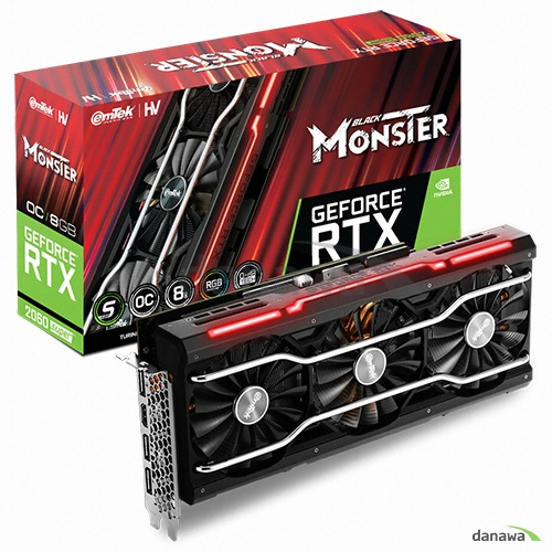 지포스 RTX 2060 SUPER BLACK MONSTER OC D6 8GB