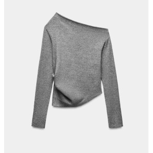 13H1165 여자긴팔티셔츠 어깨라인 단색 이너티셔츠 5063829