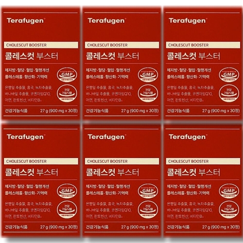 [불명] 테라퓨젠 콜레스컷 부스터 30정 (6개)_이미지