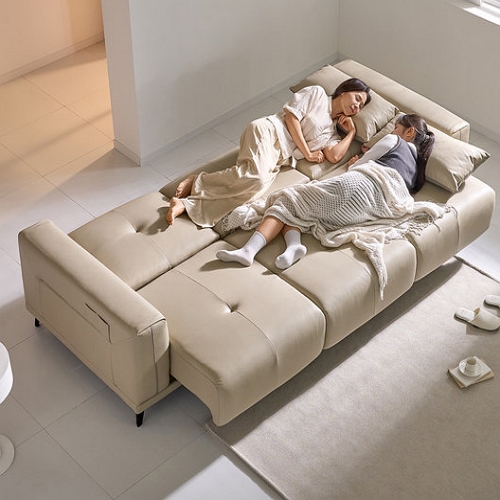 라자가구 베로나 무빙 모션 에코레더 가죽 소파 4인용