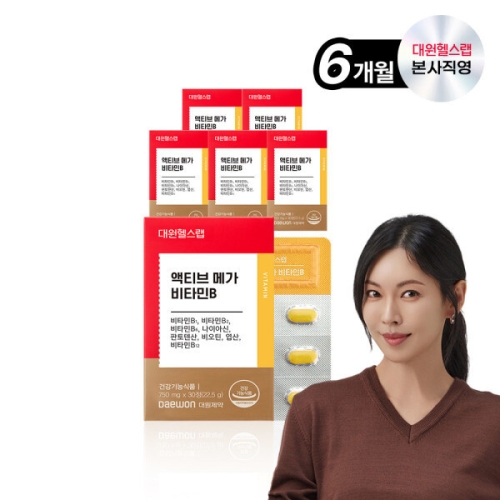 대원헬스랩 액티브 메가 비타민B 30정 (6개)_이미지