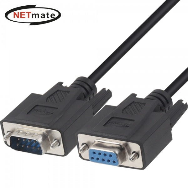 강원전자 NETmate RS232 시리얼 9핀 연장 케이블 (NMC-SMF10B, 1m)_이미지