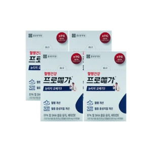 종근당건강 프로메가 뉴티지 오메가3 430mg 60캡슐 (4개)_이미지