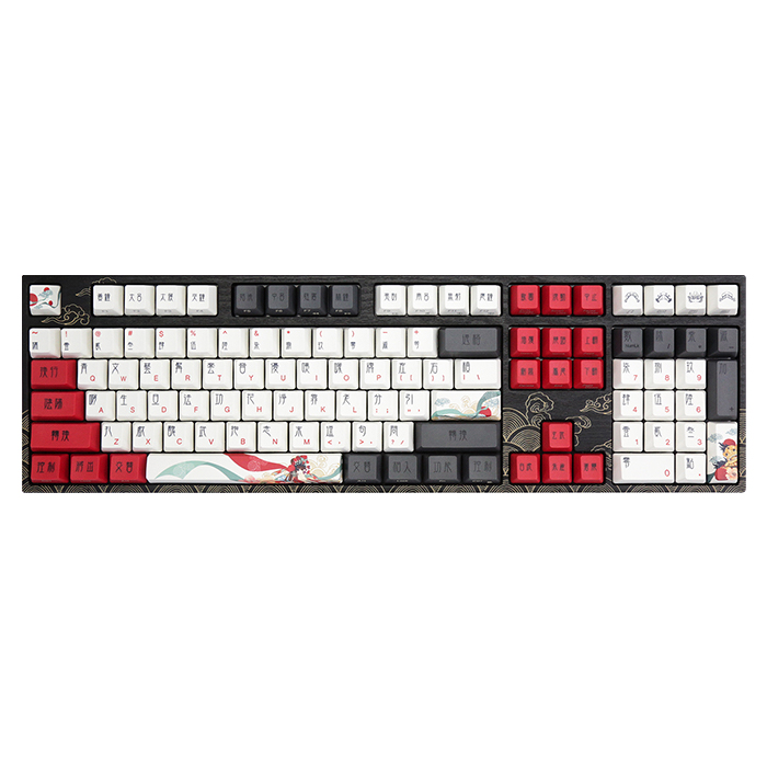 VARMILO VA108M Beijing Opera 염료승화 영문 (적축)
