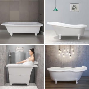 바스코리아 스퀘어 인조대리석 이동식욕조_이미지