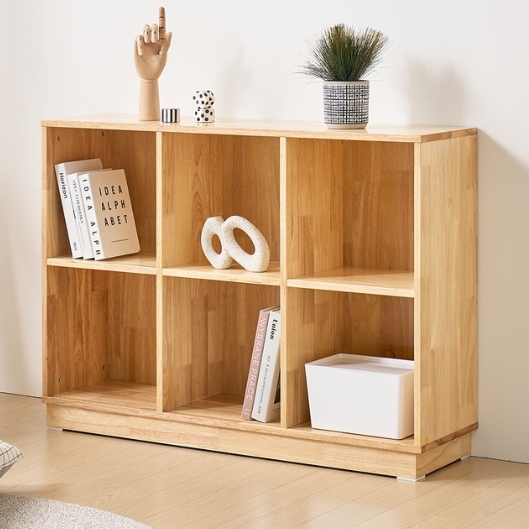 레이라 2단 6칸 가로 책장 1065