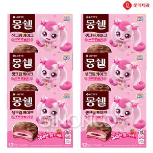 롯데제과 캐치티니핑 몽쉘 생크림케이크 스트로베리 408g (6개)_이미지