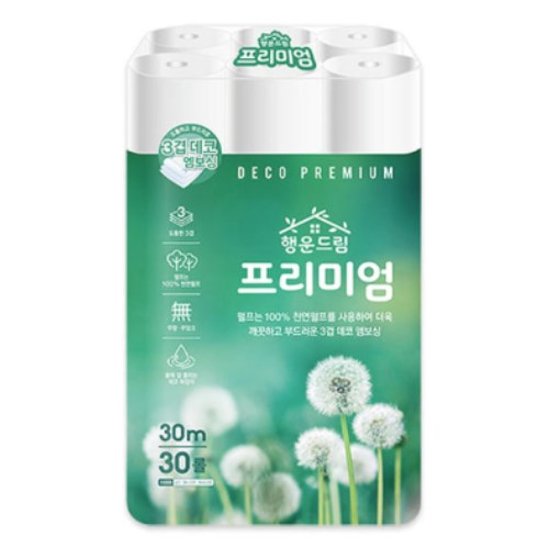 광진산업 행운드림 프리미엄 30m (30롤) (3팩)