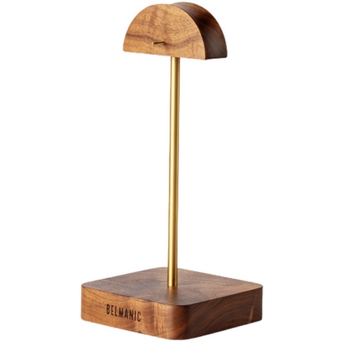 벨마닉 원목 황동 스피커 헤드폰 스탠드_이미지