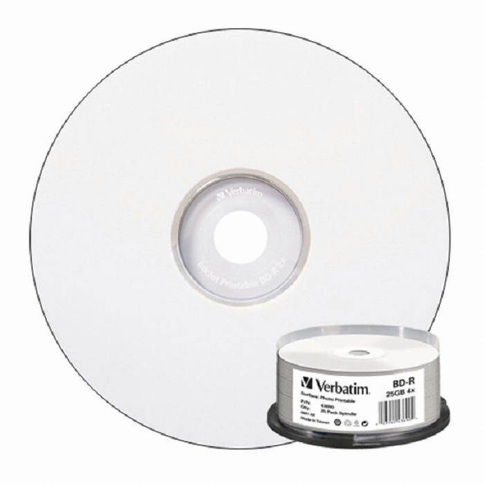 버바팀 BD-R 25GB 6x 프린터블 케익 (25장)_이미지