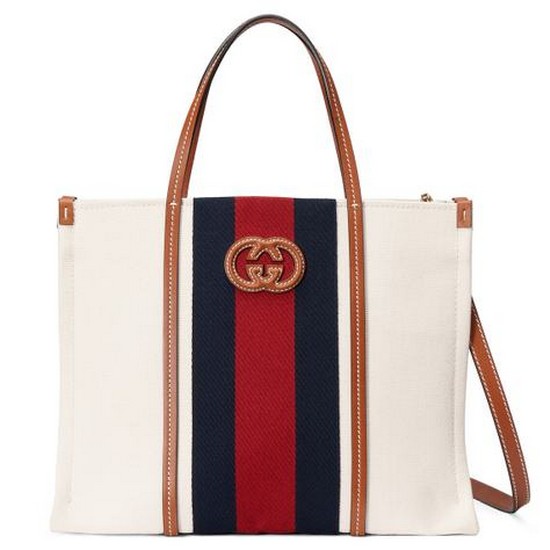 구찌 미디엄 인터로킹 G 토트백 727721 FABCL 9553