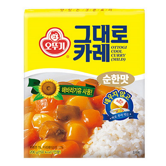 오뚜기 그대로 카레 순한맛 200g (12개)_이미지