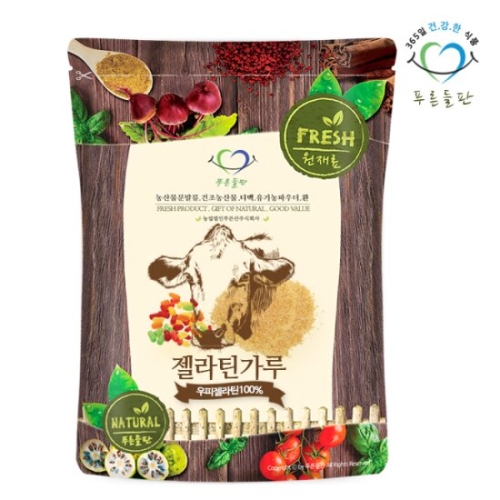  푸른산 푸른들판 젤라틴가루 우피 500g