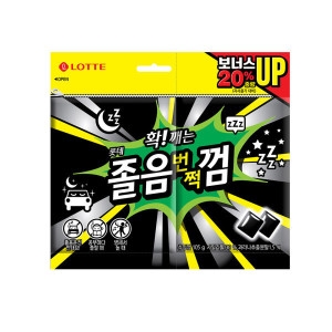 롯데제과 졸음번쩍껌 트윈리필 105g (3개)