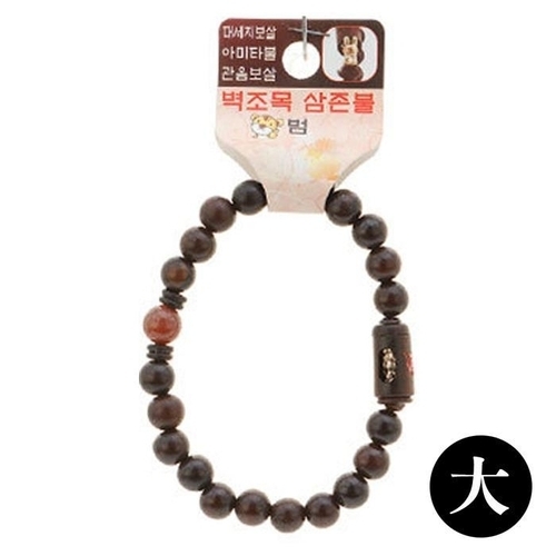 셀러허브 패션 호연 불교 기원 팔찌 액운방지 벽조목 삼존불 띠 합장주 염주 호랑이 47363420