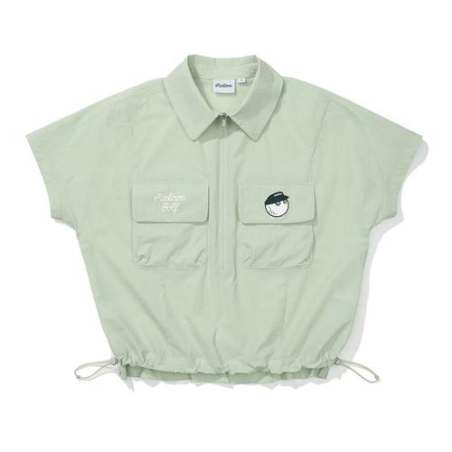 말본골프 하프집업 우븐 베스트 M5322PJK19MTL