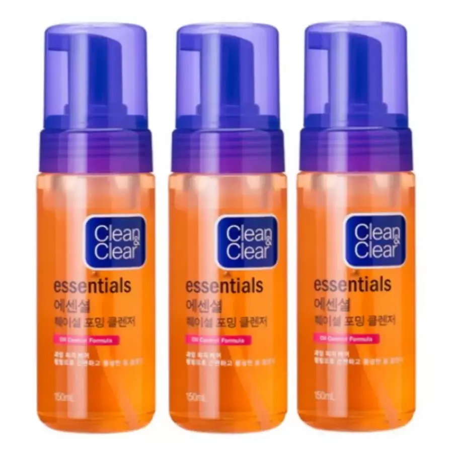존슨앤존슨 클린&클리어 에센셜 페이셜 포밍 클렌저 150ml (3개)