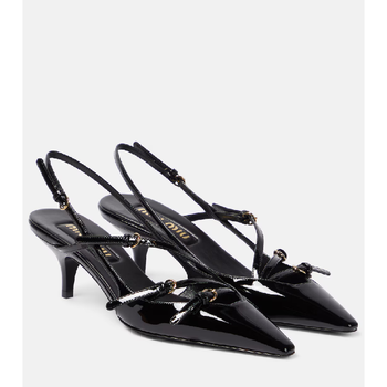 미우미우 페이턴트 레더 슬링백 펌프스 P00828863