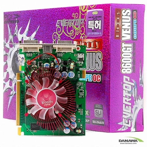 EVERTOP 지포스 8600GT 쿠페 OC 1.0ns 256MB 블러디_이미지