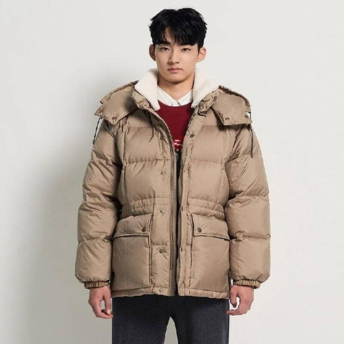 삼성물산 빈폴 멘 카라코람 구스다운 파카 베이지 BC5Z38C31A