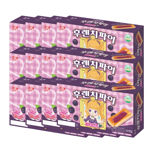 해태제과 후렌치파이 블랙커런트 192g (12개)_이미지
