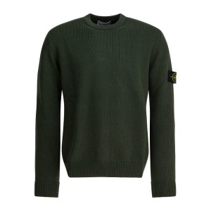 스톤아일랜드 윈터 코튼 잉글리시 하프 리브 크루넥 스웨터 5100049 S00A2V00_이미지