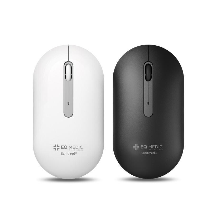 이큐웨어 이큐메딕 Sanitize-WM1 항균 무소음 무선 마우스 (블랙)