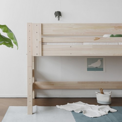 베이직가구 편백 A형 벙커침대 SS (매트별도)_이미지