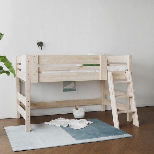 베이직가구 편백 A형 벙커침대 SS (매트별도)_이미지