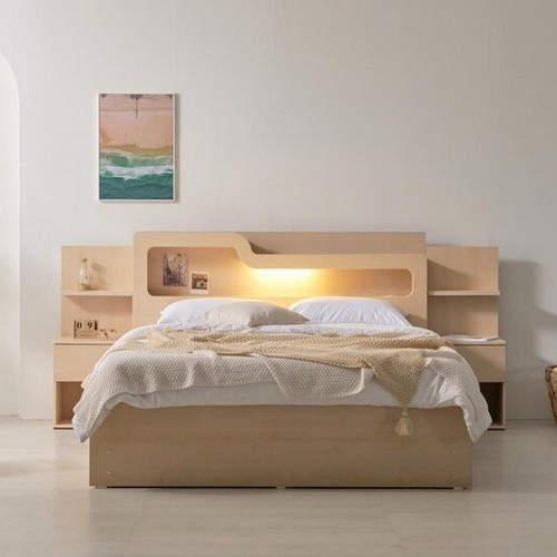 슬립스토아 리베로 LED 수납 침대 K (본넬스프링)