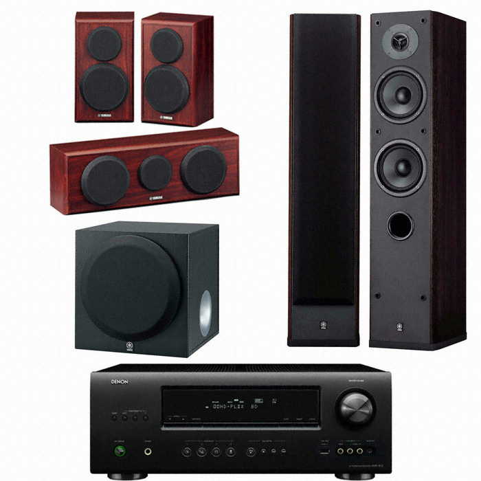 야마하 NS-8900 5.1채널 + 데논 AV리시버 (AVR-1612, NS-P150, YST-SW012)